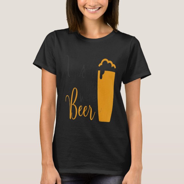 Önskar att du var öl t shirt (Framsida)