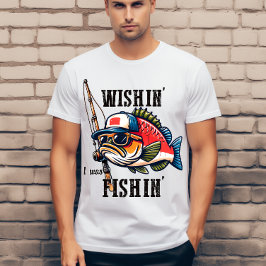Önskar att jag fiskade t shirt