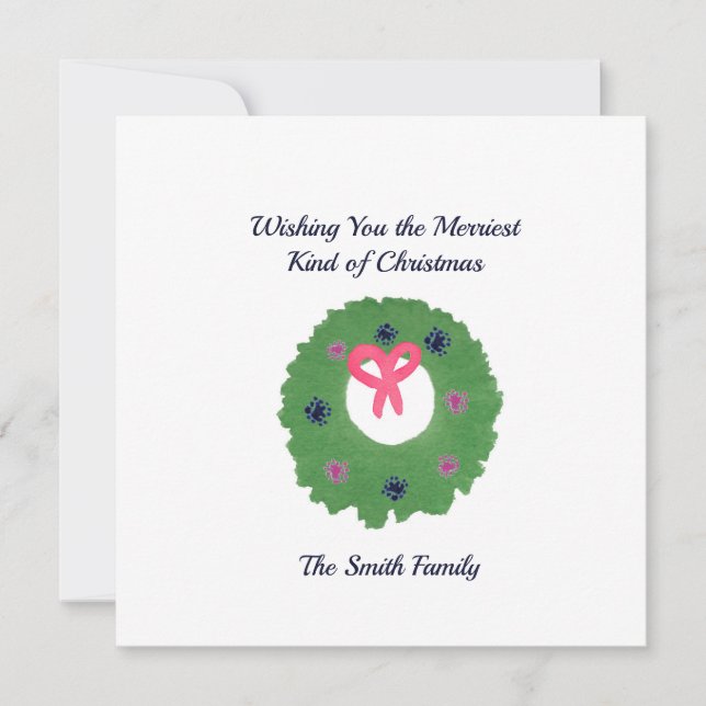 Önskar den mest heliga julen kort (Framsida)