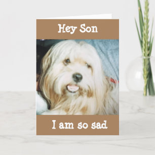 ÖNSKAR DET I PERSON SON "GRATTIS PÅ FÖDELSEDAGEN" KORT