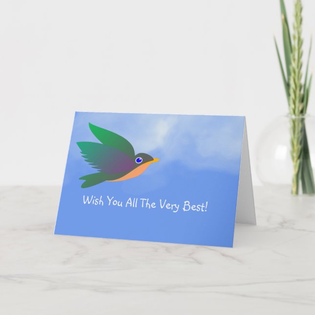 Önskar dig alla de bästa hälsningskortet kort (Framsida)