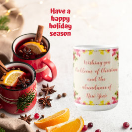 Önskar dig, blomma Ro Bouquet-Helgdag Kaffemugg