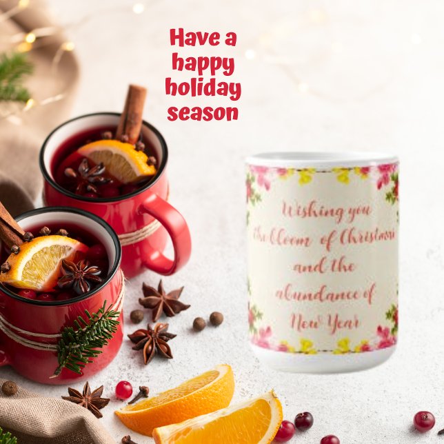 Önskar dig, blomma Ro Bouquet-Helgdag Kaffemugg (Skapare uppladdad)