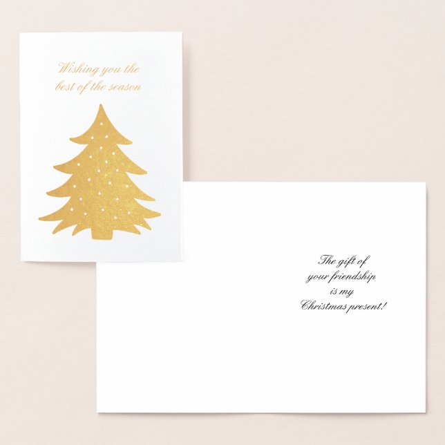 Önskar dig det bästa under säsongen folierat kort (Display)