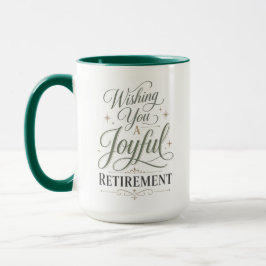 Önskar dig en glädjefylld pension Personligt namn Mugg