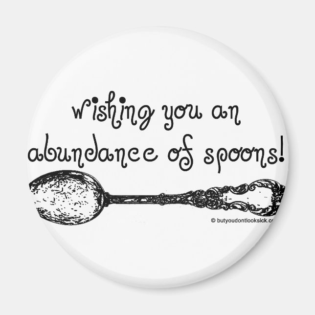 Önskar dig en mängd Spoons Magnet (Framsidan)