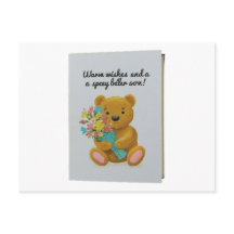 "Önskar dig en snabb återställning" vykort