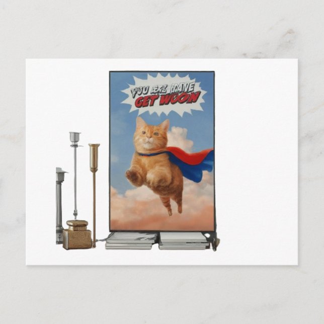 "Önskar dig en snabb återställning" vykort (Framsida)