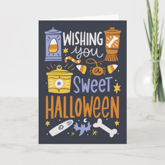 Önskar dig en söt Halloween Kort
