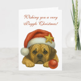 Önskar dig ett mycket Puggle julkort Kort