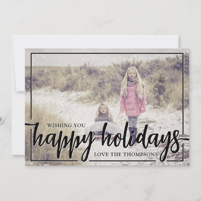 Önskar dig Glad Jul Foto Julkort (Framsida)