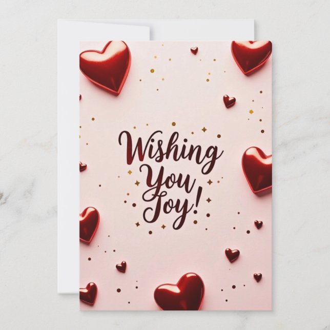 önskar dig Glädje  Inbjudningar (Framsida)