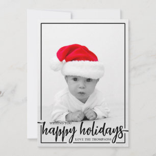 Önskar dig God Jul Vertikal Foto Julkort