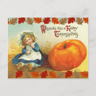Önskar dig Happy thanksgiving Helg Vykort
