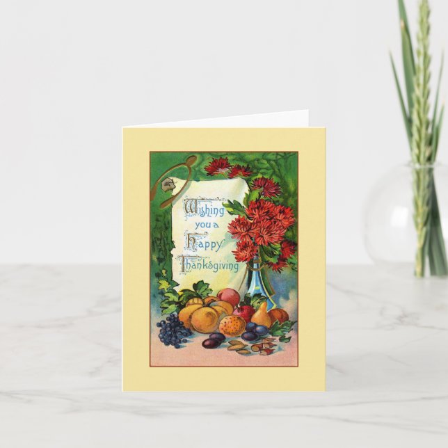 Önskar dig Happy thanksgiving Notecard Helgkort (Framsida)