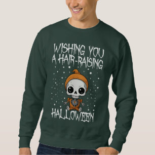 Önskar dig hårvårdande Halloween Lång Ärmad Tröja