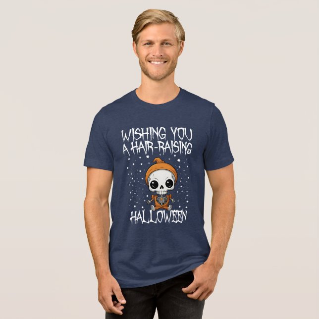 Önskar dig hårvårdande Halloween T Shirt (Framsida Full)