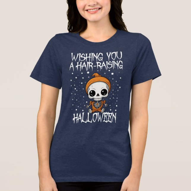Önskar dig hårvårdande Halloween T-Shirt (Framsida)