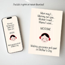 Önskar dig lugn och ro på mors dag