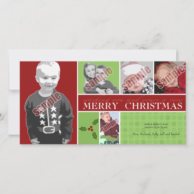 Önskar dig och din God jul Julkort (Framsida)