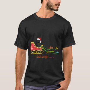 Önskar dig riktigt trevlig Fishmas Rollig Bassfisk T Shirt