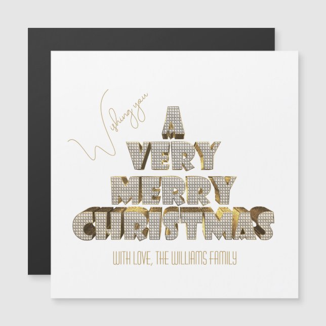 Önskar dig väldigt God jul (Fram/baksida)