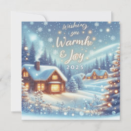 Önskar dig värme och glädje 2025 julkort