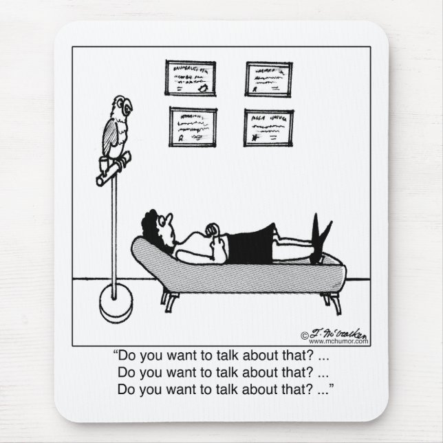 Önskar du att tala om det? musmatta (Framsidan)