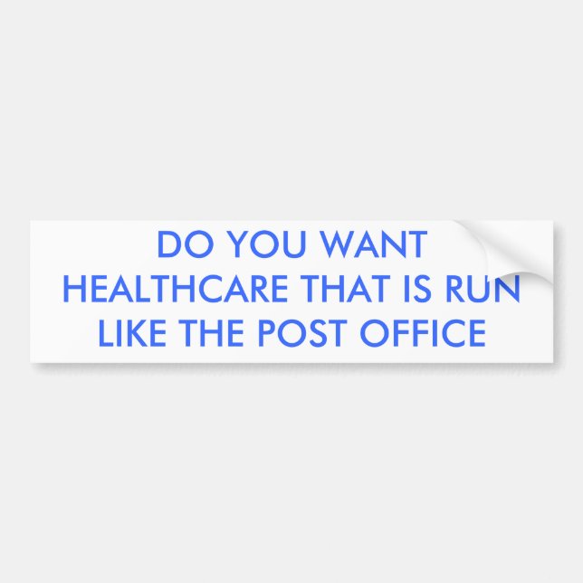 ÖNSKAR DU SJUKVÅRDEN SOM ÄR SPRINGANÅGOT LIKNANDE BILDEKAL (Framsidan)