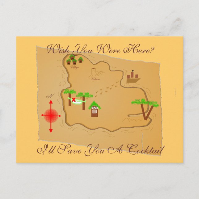 Önskar du vara här? vykort (Framsida)