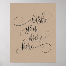 önskar du vore här bröllops minnestavla skylt v3