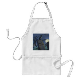 Önskar du vore här Rolft Halloweengravstenpresent Förkläde