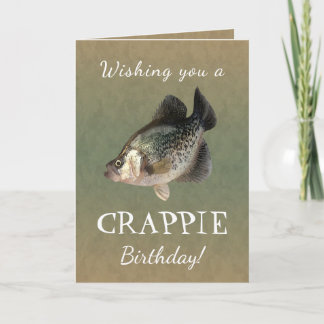 Önskar en CRAPPIE-födelsedag Kort
