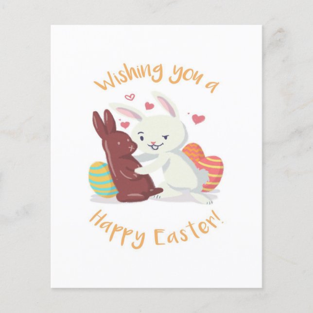 Önskar en Glad påsk! Flygblad (Framsidan)