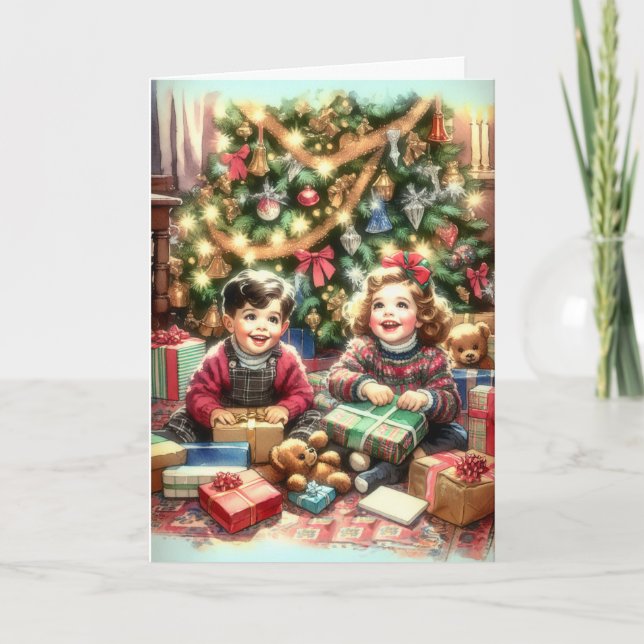 Önskar en Glatt jul Kort (Framsida)