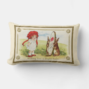 ÖNSKAR EN Glatt Påsk Lumbar Pillow Lumbarkudde