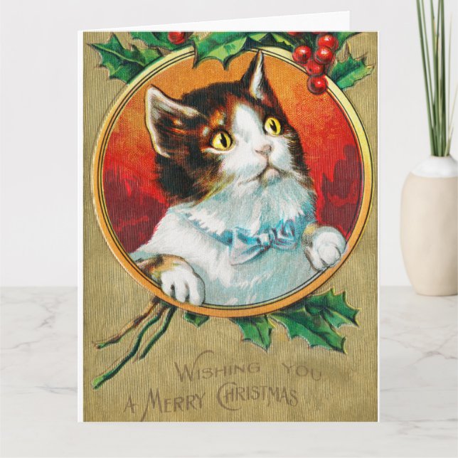 Önskar en God jul Helgdag Kort (Framsida)