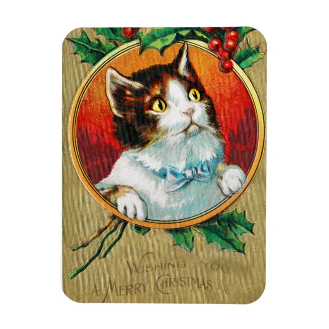 Önskar en God jul Helgdag Magnet (Vertikal)