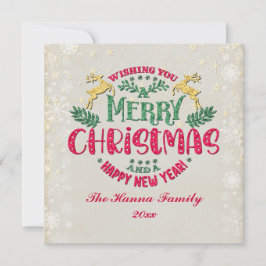 Önskar en God jul och en Gott nytt år Inbjudningar