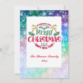 Önskar en God jul och en Gott nytt år Julkort