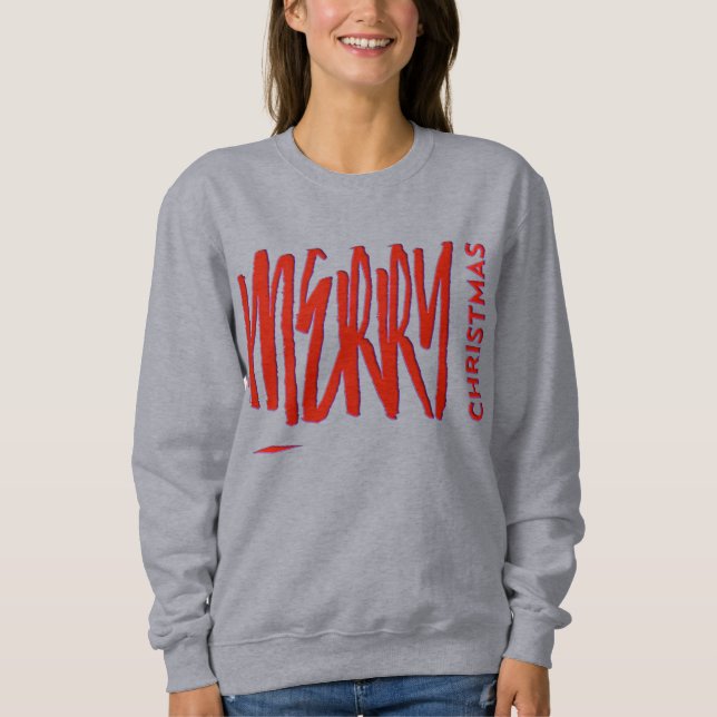 Önskar en God jul Red Elegant Modern T Shirt (Framsida)