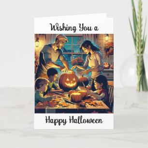 Önskar en Happy halloween-nostalgik Helgkort