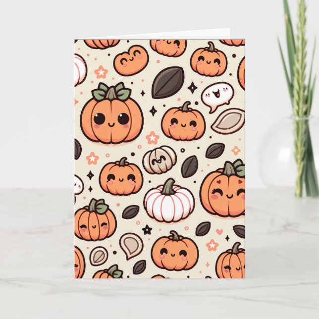 Önskar en Happy halloween-nostalgik Helgkort (Framsida)