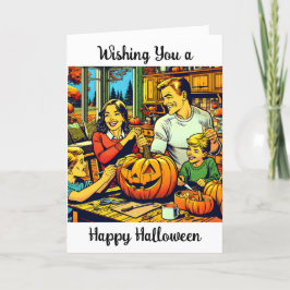 Önskar en Happy halloween-nostalgik Helgkort