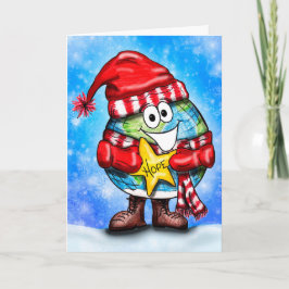 Önskar en hoppets Tecknad-Helgdag Helgkort