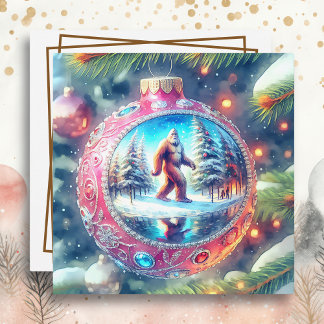 Önskar en Legendary Jul Bigfoot Julkort