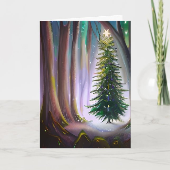 Önskar en magisk jul kort (Framsida)