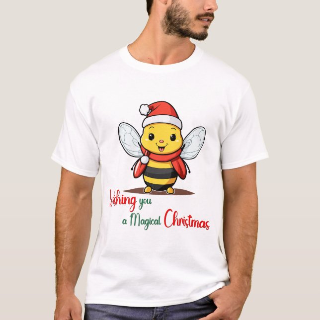 Önskar en magisk julklapp för dig t shirt (Framsida)