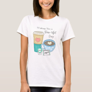 Önskar en söndaglig dag Kaffe Pun T Shirt