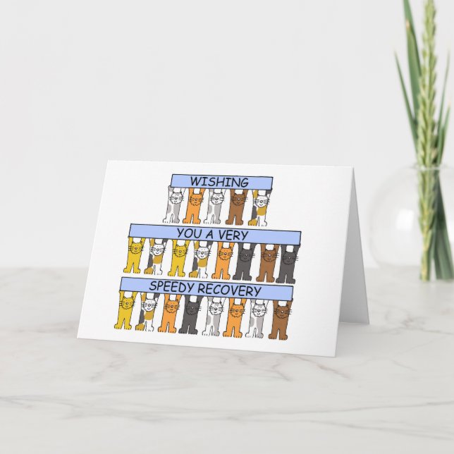 Önskar en Tecknad för snabb återställning Kort (Framsida)